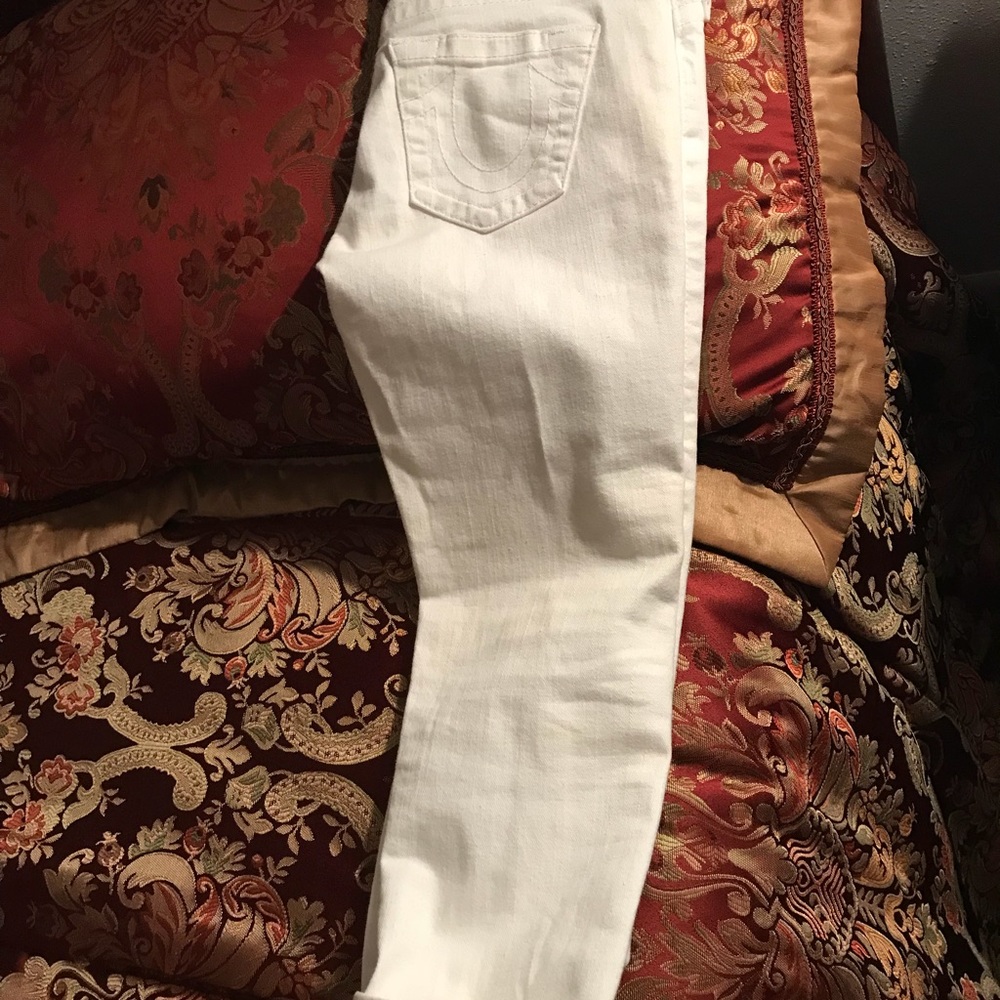 True religion white jeans